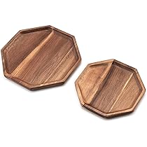 最終セール！新品 八角 アカシア 木製トレイ 無垢材 4枚 お盆 カフェ 71JvBfe+AOL._AC_UL210_SR210,